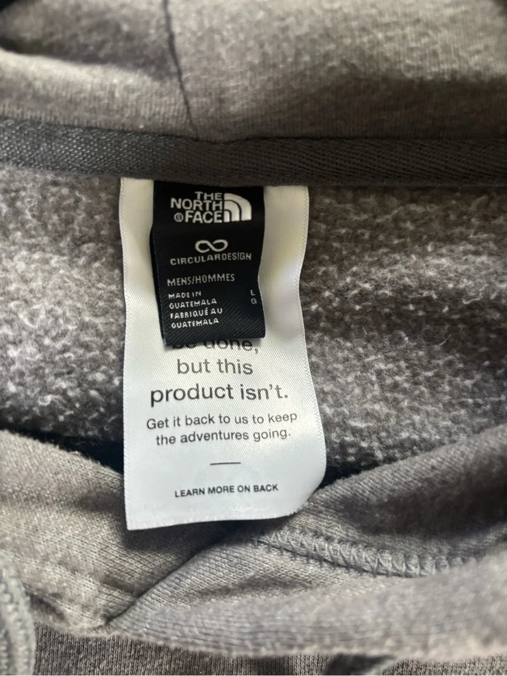 The North Face Men's Hooded Sweatshirt in Heather Gray